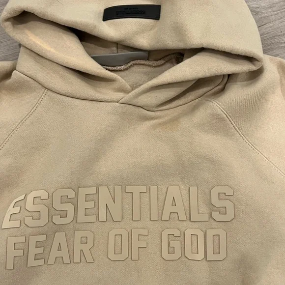 Essentials Beige Hoodie - Picture 2 of 5